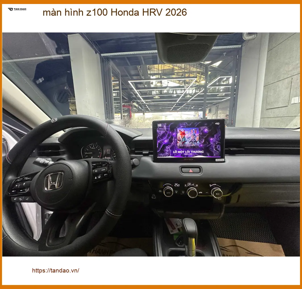 Anh Tùng lắp màn hình Z100 Honda HRV 2026 tại Quận 2 để nâng tầm giải trí