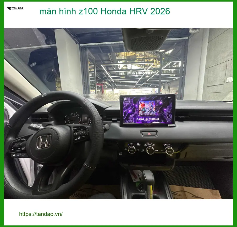 Anh Quang nâng cấp màn hình Z100 Honda HRV 2026 tại Quận Bình Tân. ảnh thực tế 2