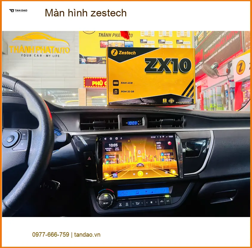 Anh Kiên lắp màn hình Zestech cho Mazda CX-5 tại Quận 12