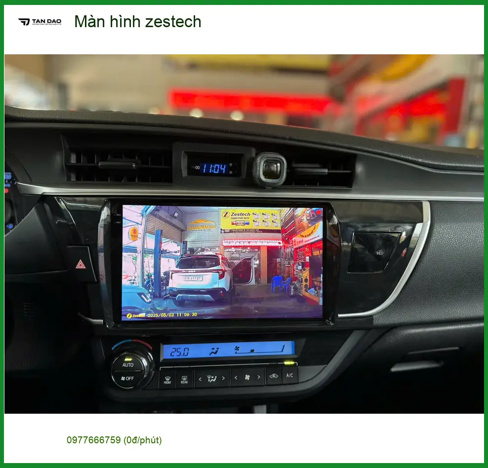 Anh Khang lắp màn hình Zestech cho Hyundai Accent tại Bình Chánh ảnh thực tế 3