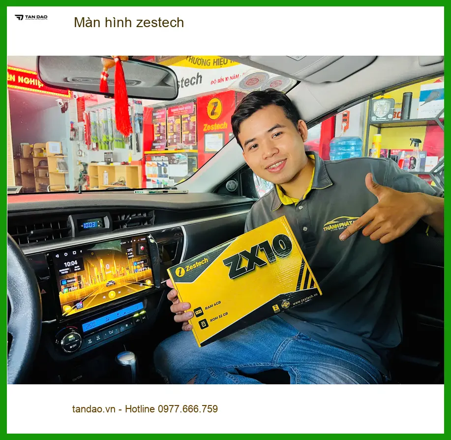 Anh Nam lắp màn hình Zestech cho Suzuki XL7 tại Củ Chi để giải trí ảnh thực tế 2