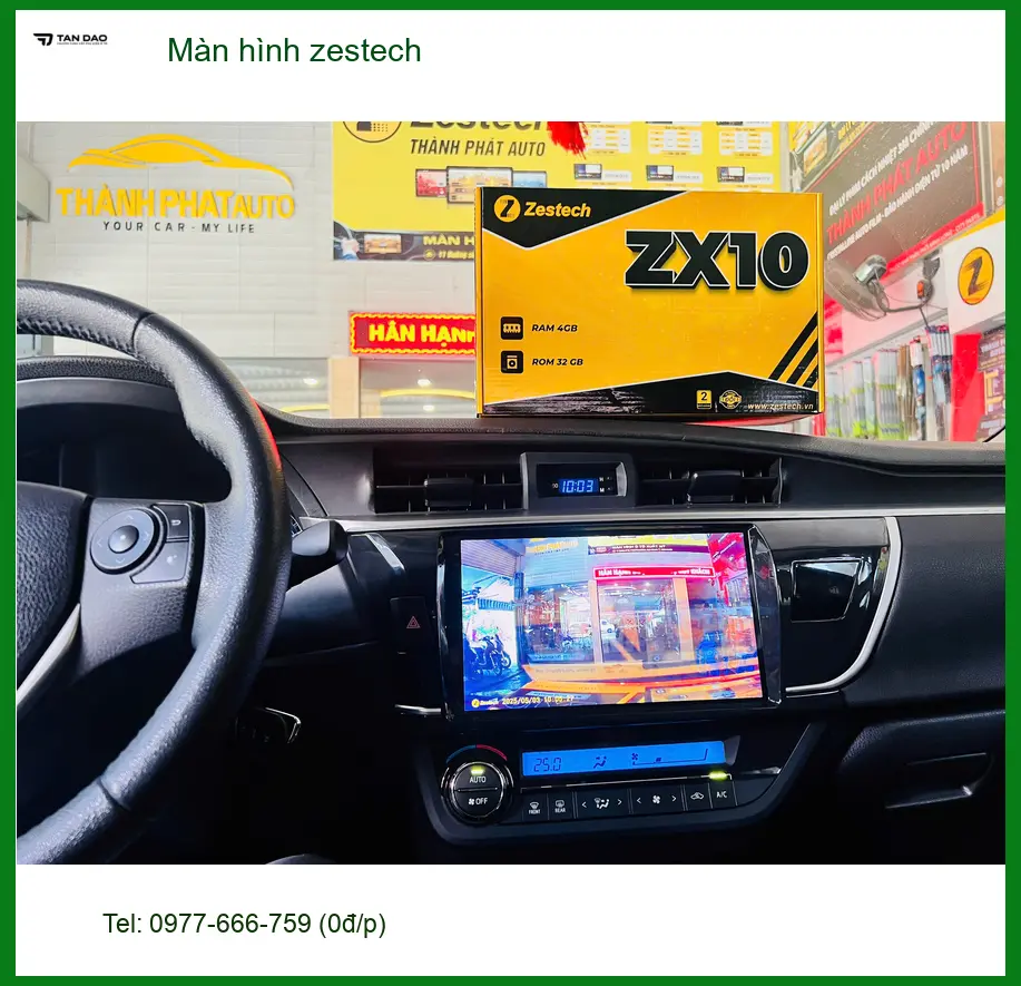 Anh Nam lắp màn hình Zestech cho Suzuki XL7 tại Củ Chi để giải trí ảnh thực tế 3