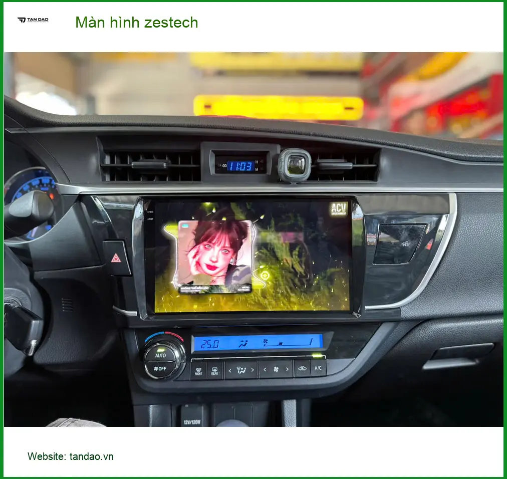 Anh Kiên nâng cấp màn hình Zestech chính hãng cho Hyundai SantaFe Quận 6 ảnh thực tế 4