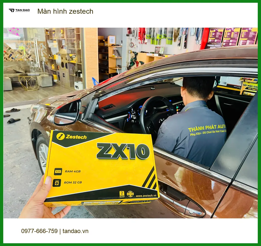 Anh Khang nâng cấp màn hình Zestech cho Hyundai Accent tại Quận 8 ảnh thực tế 4