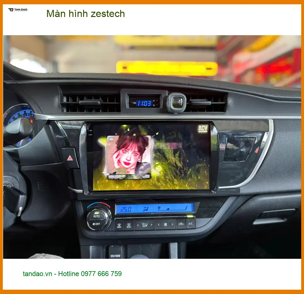 Chị Thùy nâng cấp Màn hình Zestech cho Hyundai Accent tại Quận Bình Tân ảnh thực tế 3