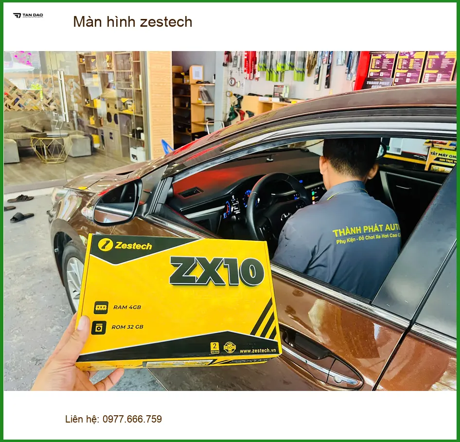 Chị Thùy nâng cấp Màn hình Zestech cho Hyundai Accent tại Quận Bình Tân ảnh thực tế 5