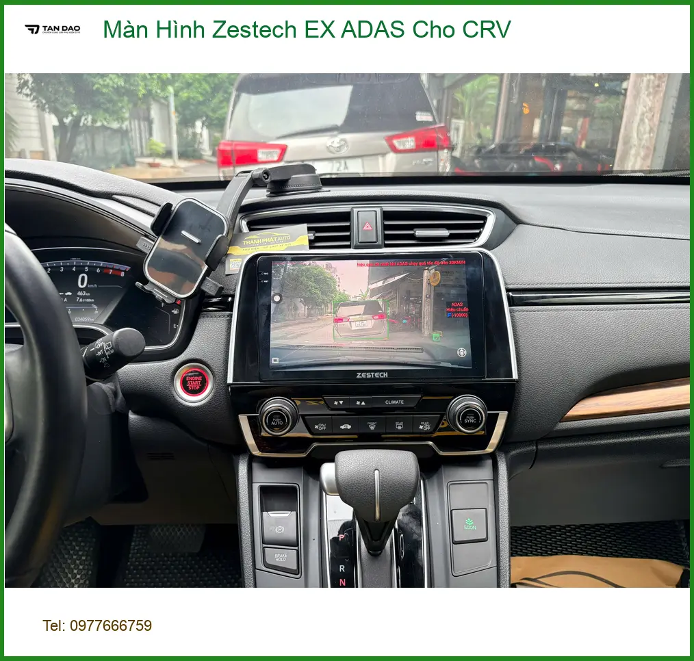 Anh Bảo lắp Màn Hình Zestech EX ADAS cho CRV tại Bình Chánh vì muốn lái xe an toàn hơn ảnh thực tế 5