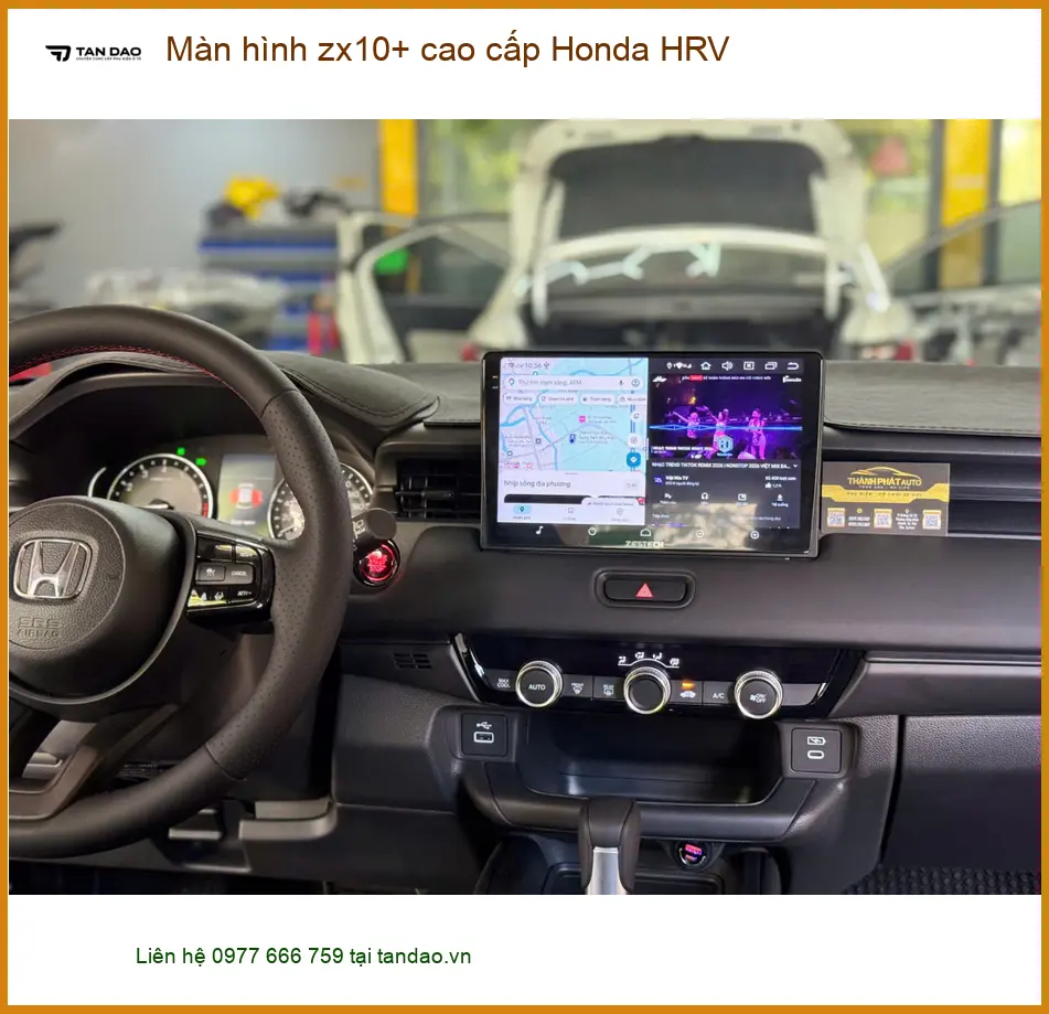 Anh Việt nâng cấp màn hình Zx10+ cao cấp cho Honda HRV tại Bình Chánh ảnh thực tế 3