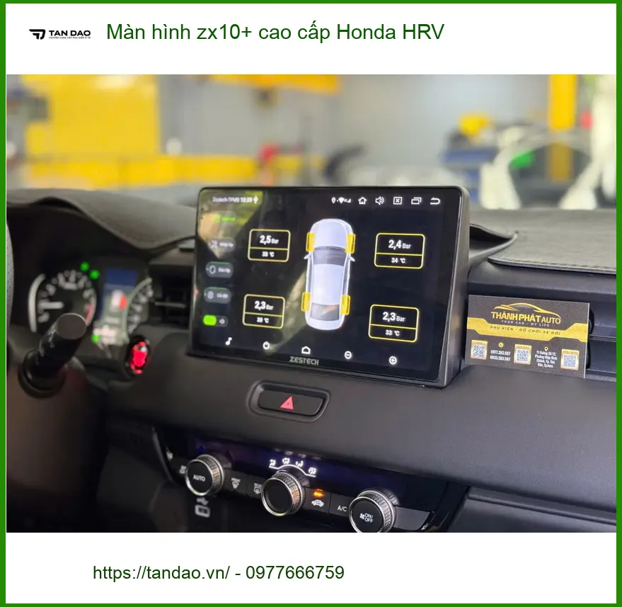 Anh Việt nâng cấp màn hình Zx10+ cao cấp cho Honda HRV tại Bình Chánh ảnh thực tế 4