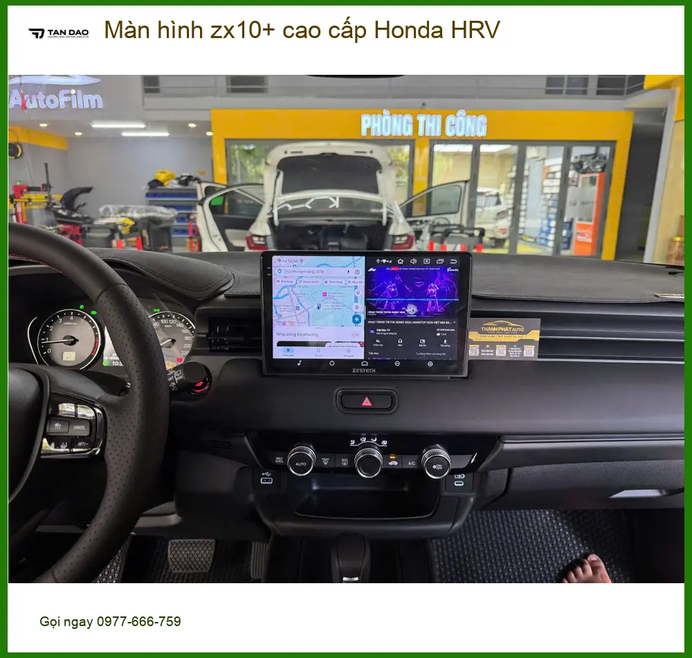 Anh Việt nâng cấp màn hình Zx10+ cao cấp cho Honda HRV tại Bình Chánh ảnh thực tế 5