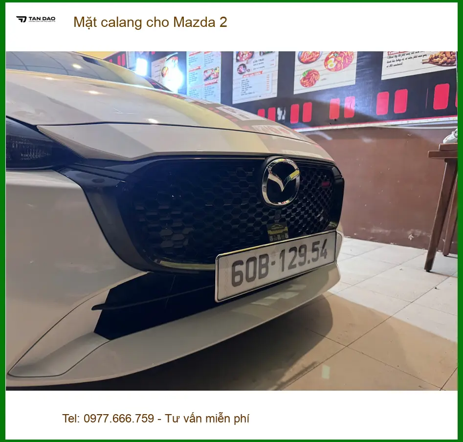 Anh Khang lắp Mặt calang cho Mazda 2 tại Quận 7 để nâng tầm vẻ ngoài. ảnh thực tế 3