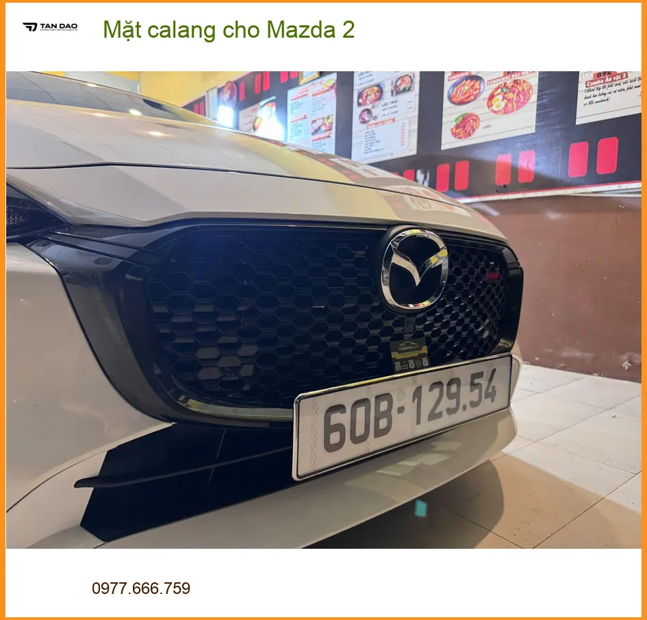 Anh Khang lắp Mặt calang cho Mazda 2 tại Quận 7 để nâng tầm vẻ ngoài. ảnh thực tế 4