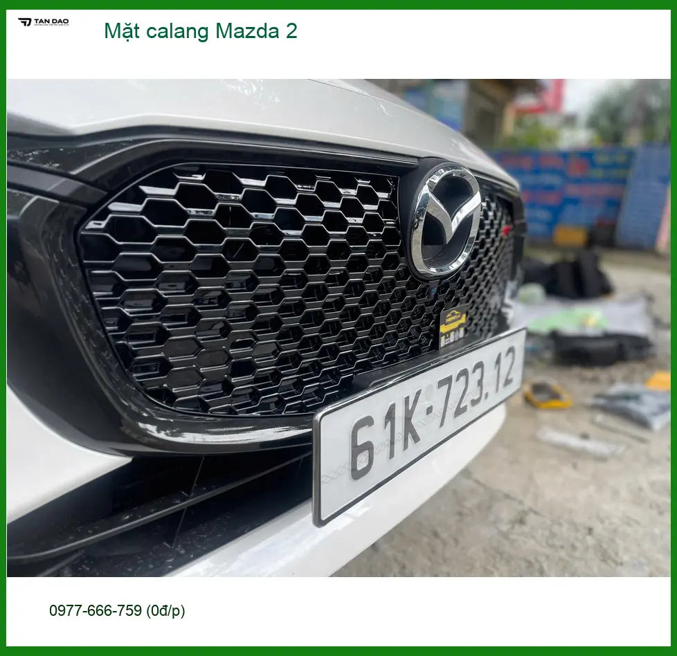 Anh Dũng độ mặt calang Mazda 2 chất lượng cao tại Quận 12 để xe trông mạnh mẽ hơn ảnh thực tế 3