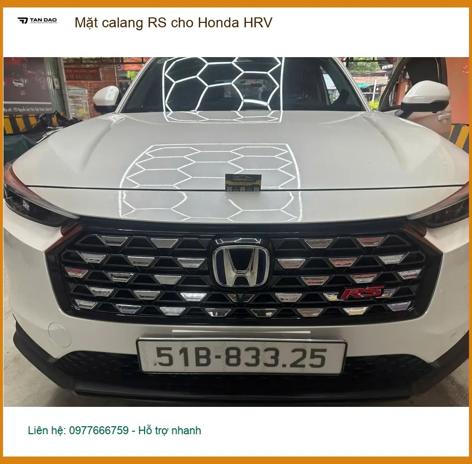 Anh Tùng độ Mặt calang RS cho Honda HRV tại Quận 9 muốn xe trông thể thao ảnh thực tế 3