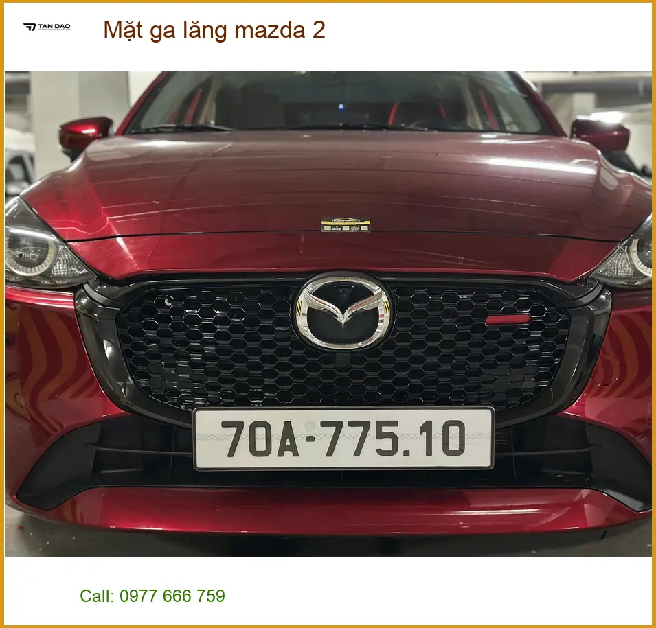 Anh Minh độ mặt ga lăng Mazda 2 tại Quận Tân Phú để chiếc xe trông cá tính hơn ảnh thực tế 3