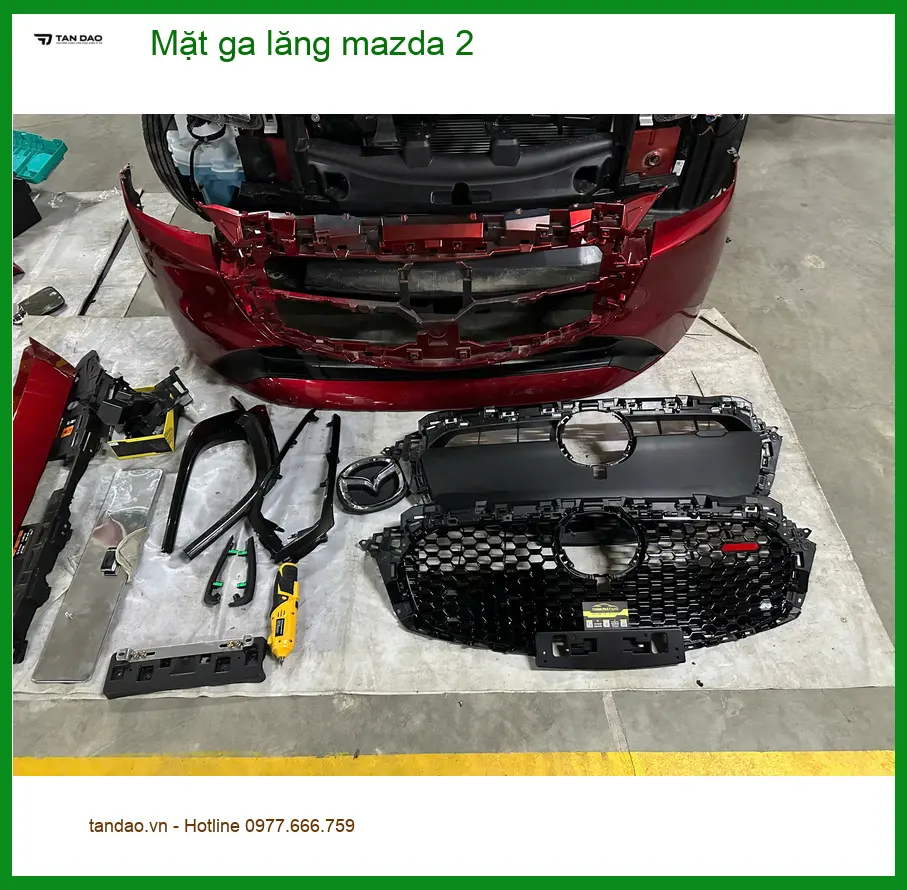 Anh Minh độ mặt ga lăng Mazda 2 tại Quận Tân Phú để chiếc xe trông cá tính hơn ảnh thực tế 5
