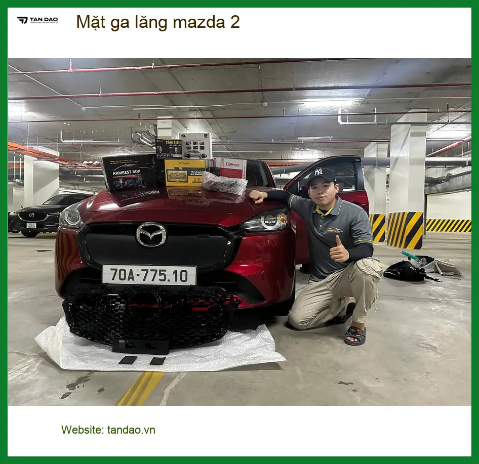 Anh Khải độ Mặt ga lăng Mazda 2 tại Quận Gò Vấp nâng tầm diện mạo xe ảnh thực tế 2