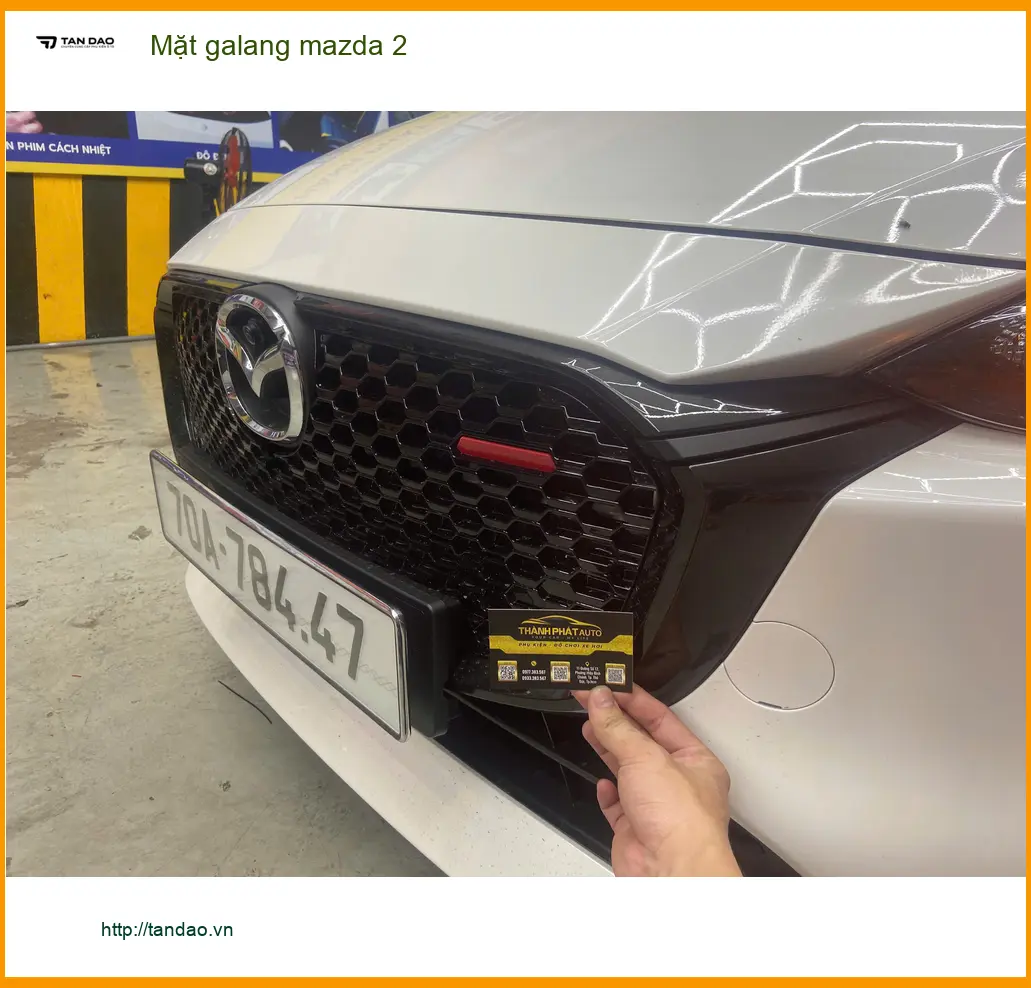 Chú Long thay mới mặt galang Mazda 2 tại Quận 12 sau va chạm nhẹ ảnh thực tế 4
