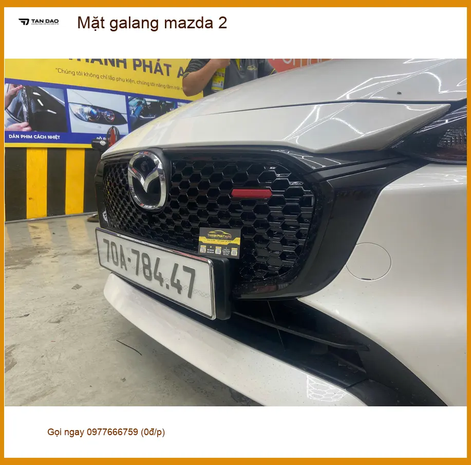 Chú Long thay mới mặt galang Mazda 2 tại Quận 12 sau va chạm nhẹ ảnh thực tế 5