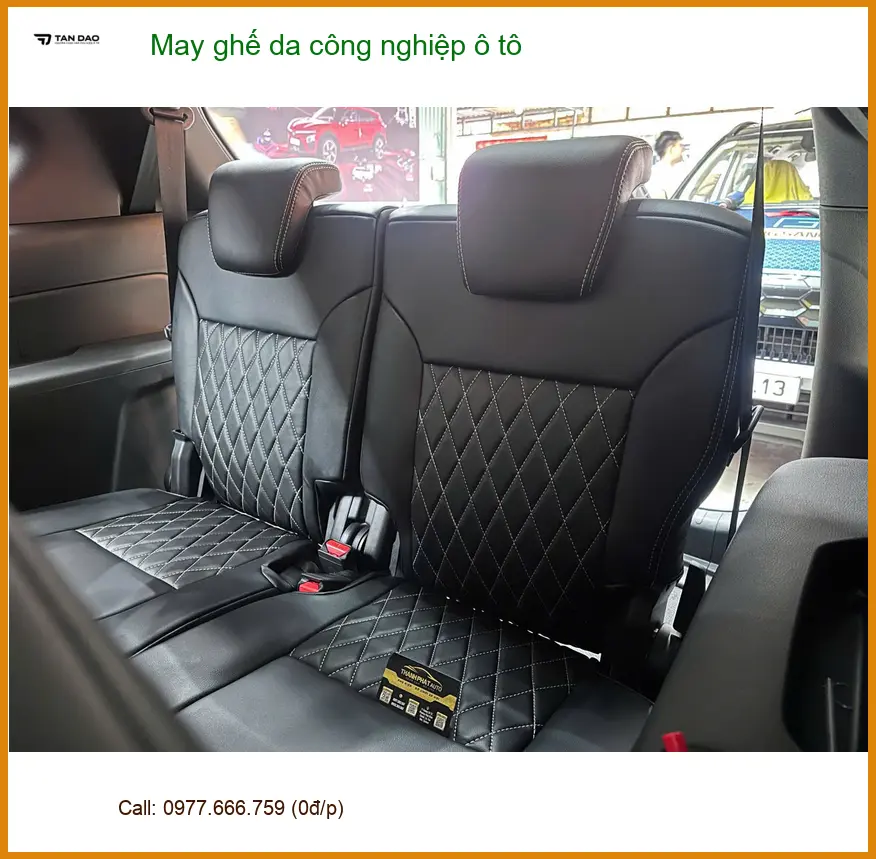 Chị Thảo may ghế da công nghiệp ô tô cho Kia Carnival tại Quận Tân Bình ảnh thực tế 2