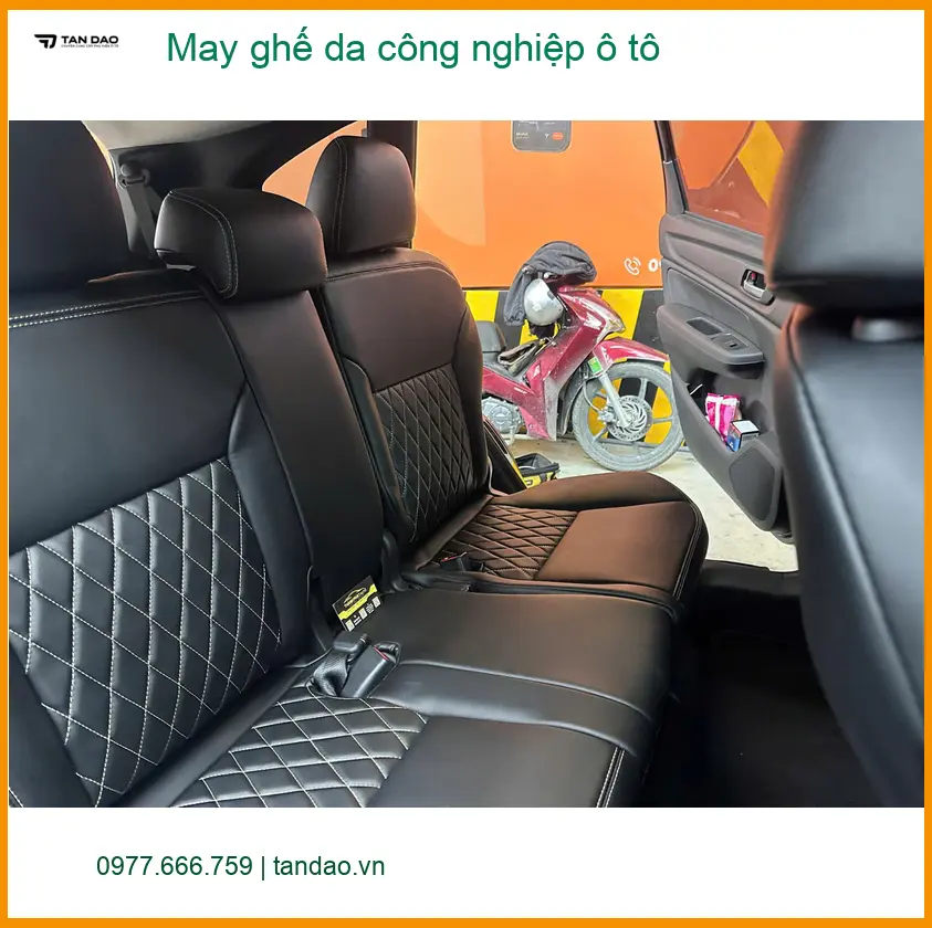 Anh Kiên may ghế da công nghiệp Hyundai SantaFe Quận 2 nội thất sang trọng ảnh thực tế 3