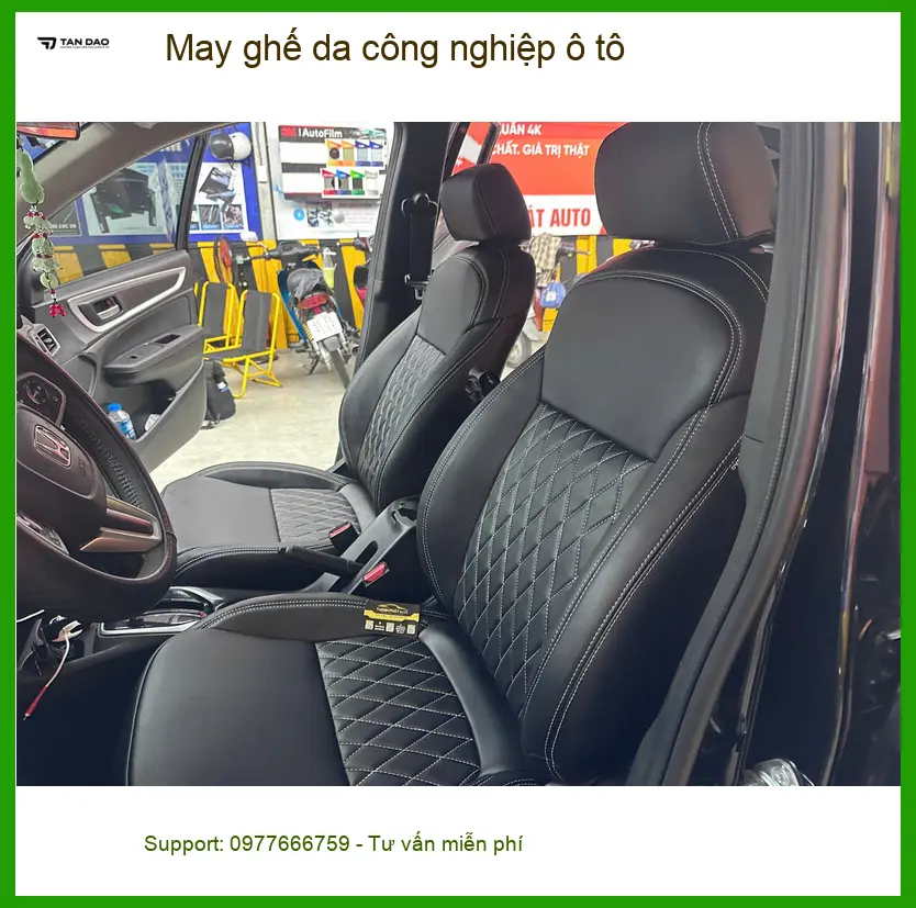 Chị Thảo may ghế da công nghiệp ô tô cho Kia Carnival tại Quận Tân Bình ảnh thực tế 3