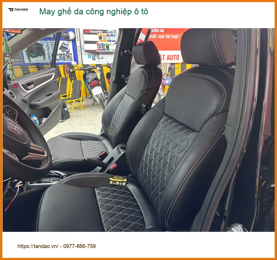 Anh Kiên may ghế da công nghiệp Hyundai SantaFe Quận 2 nội thất sang trọng ảnh thực tế 4