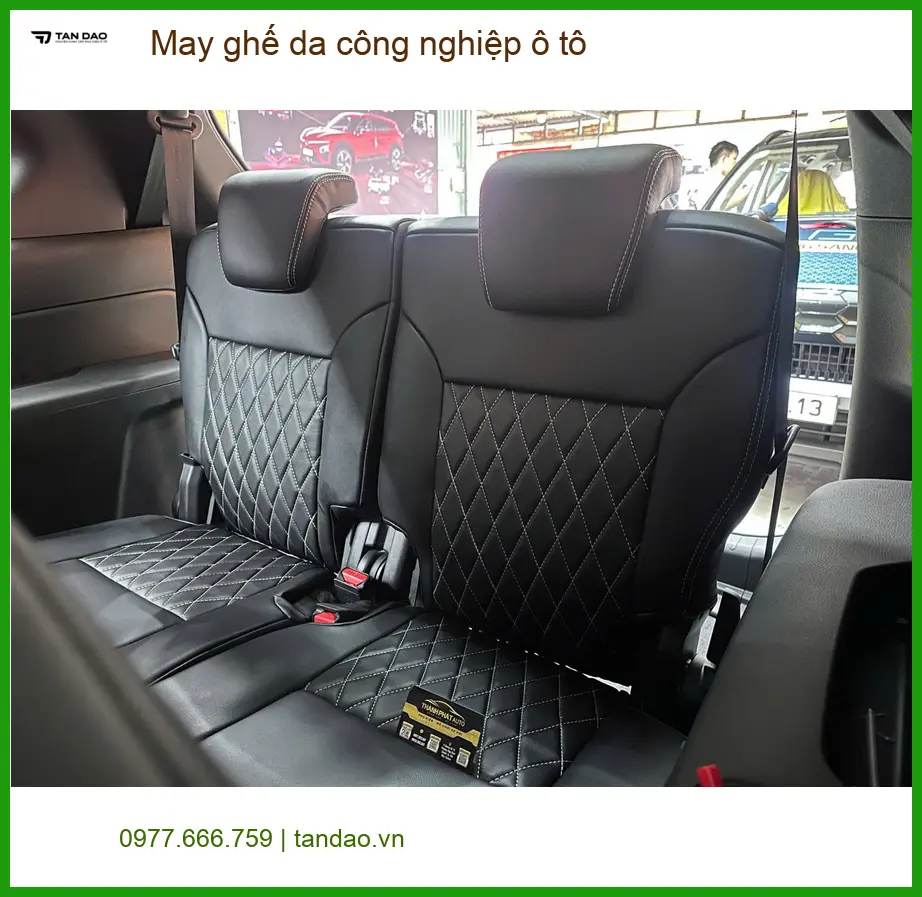 Anh Kiên may ghế da công nghiệp Hyundai SantaFe Quận 2 nội thất sang trọng ảnh thực tế 5