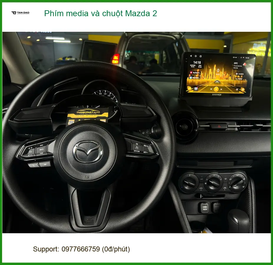 Anh Minh nâng cấp phím media và chuột Mazda 2 tại Quận 10 để thao tác tiện lợi hơn ảnh thực tế 3