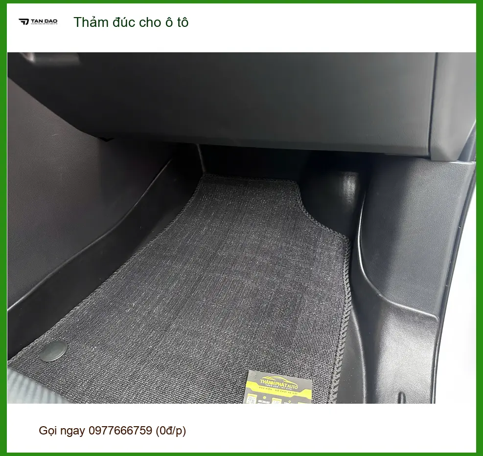 Chú Trọng thay thảm đúc cho Hyundai SantaFe tại Hóc Môn để nội thất luôn sạch ảnh thực tế 4