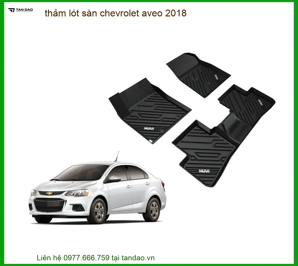 Thảm Lót Sàn Chevrolet Aveo 2018