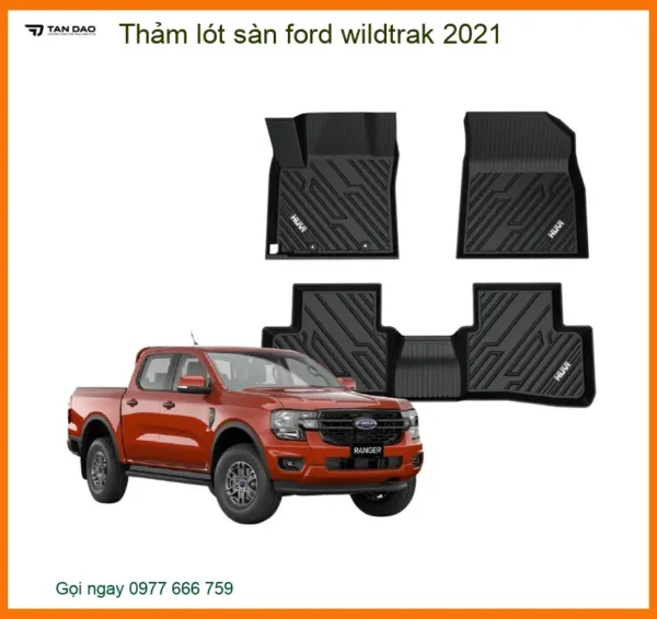Thảm Lót Sàn Ford Wildtrak 2021 - Địa Chỉ Lắp Đặt Giá Tốt TPHCM