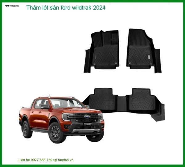 Thảm Lót Sàn Ford Wildtrak 2024 - Địa Chỉ Lắp Đặt Uy Tín TPHCM