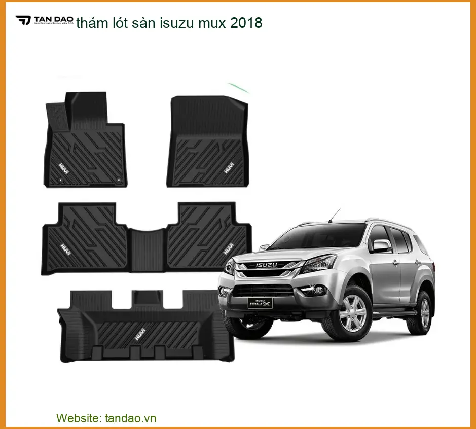 Thảm Lót Sàn 5D 6D Isuzu Mu-X 2018 - Trung Tâm Lắp Đặt Chính Hãng TPHCM