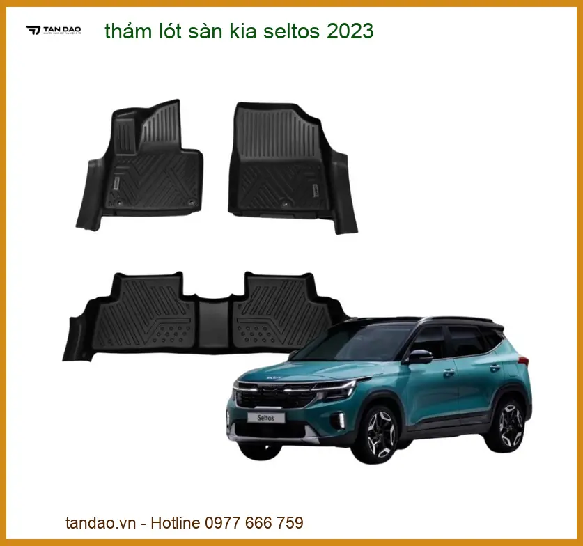 Thảm Lót Sàn Kia Seltos 2023 Cao Cấp - Địa Chỉ Gắn Uy Tín TPHCM