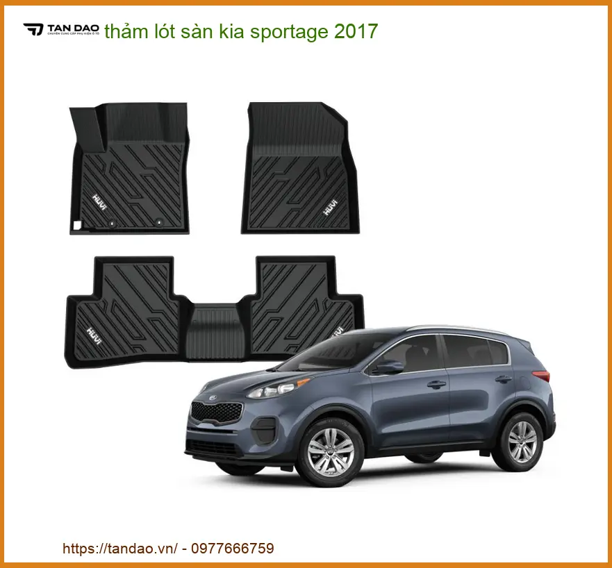 Thảm Lót Sàn Ô Tô Cao Cấp Kia Sportage 2017 - Trung Tâm Lắp Đặt Uy Tín TPHCM
