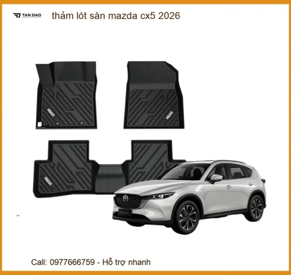 Thảm Lót Sàn Ô Tô Mazda CX5 2026 - Địa Chỉ Lắp Đặt Uy Tín TPHCM