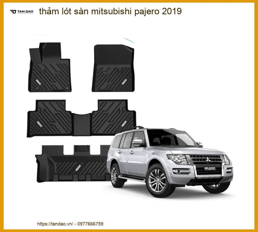 Thảm Lót Sàn Mitsubishi Pajero 2019 - Trung Tâm Gắn Uy Tín TPHCM