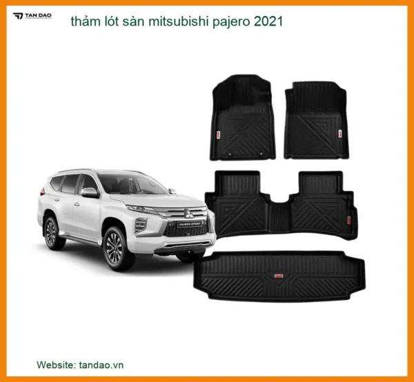 Thảm Lót Sàn Mitsubishi Pajero 2021 - Trung Tâm Lắp Đặt Uy Tín TPHCM