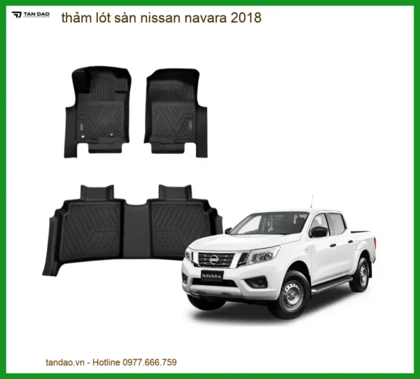 Thảm Lót Sàn Nissan Navara 2018 - Địa Chỉ Lắp Đặt Chính Hãng TPHCM