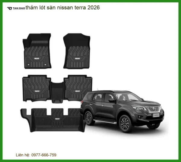 Thảm Lót Sàn Nissan Terra 2026 Cao Cấp - Địa Chỉ Lắp Đặt Uy Tín TPHCM