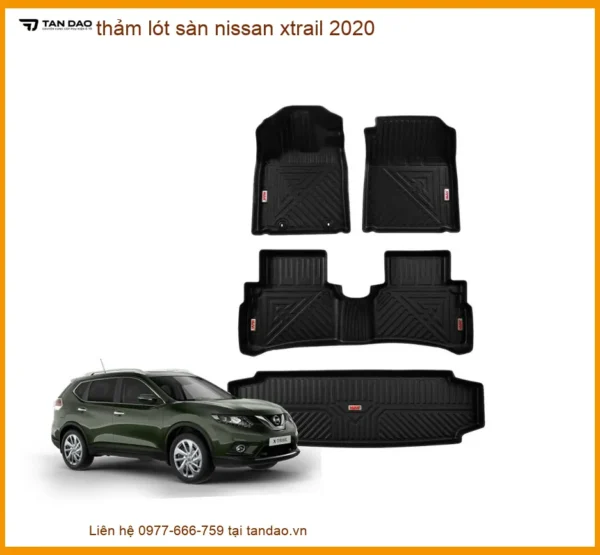 Thảm Lót Sàn Nissan X-Trail 2020 - Địa Chỉ Lắp Đặt Uy Tín TPHCM