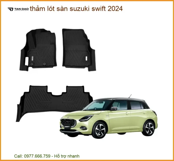 Thảm Lót Sàn Suzuki Swift 2024 - Địa Chỉ Lắp Đặt Uy Tín TPHCM