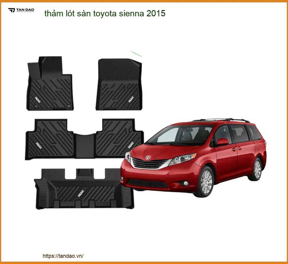 Thảm Lót Sàn Toyota Sienna 2015 - Trung Tâm Lắp Đặt Uy Tín TPHCM