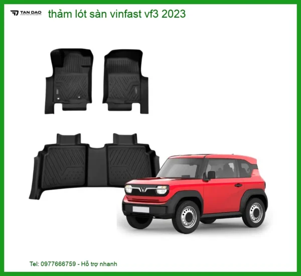 Thảm Lót Sàn Ô Tô Vinfast VF3 2023 - Địa Chỉ Lắp Đặt Uy Tín TPHCM