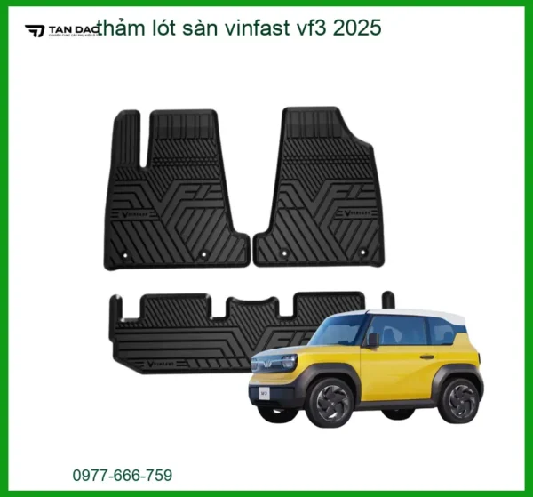 Thảm Lót Sàn Vinfast VF3 2025 - Trung Tâm Lắp Đặt Chính Hãng TPHCM
