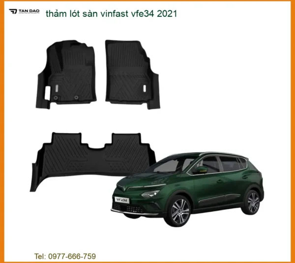 Thảm Lót Sàn Vinfast VFe34 2021 - Địa Chỉ Lắp Đặt Chính Hãng TPHCM