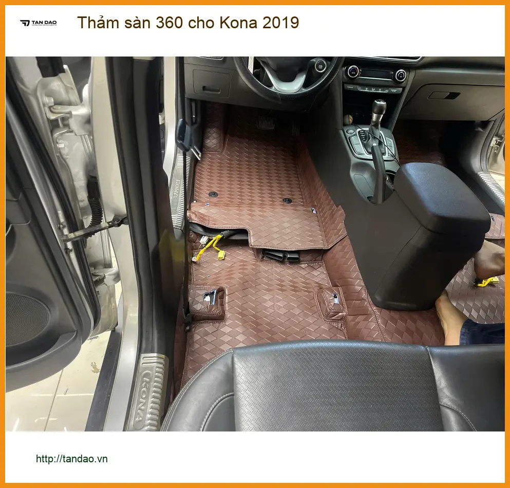 Bác Tấn lắp Thảm sàn 360 cho Kona 2019 Quận 7 giữ xe sạch đẹp ảnh thực tế 3