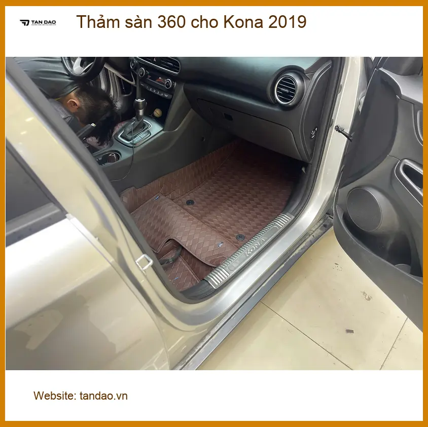 Bác Tấn lắp Thảm sàn 360 cho Kona 2019 Quận 7 giữ xe sạch đẹp ảnh thực tế 4