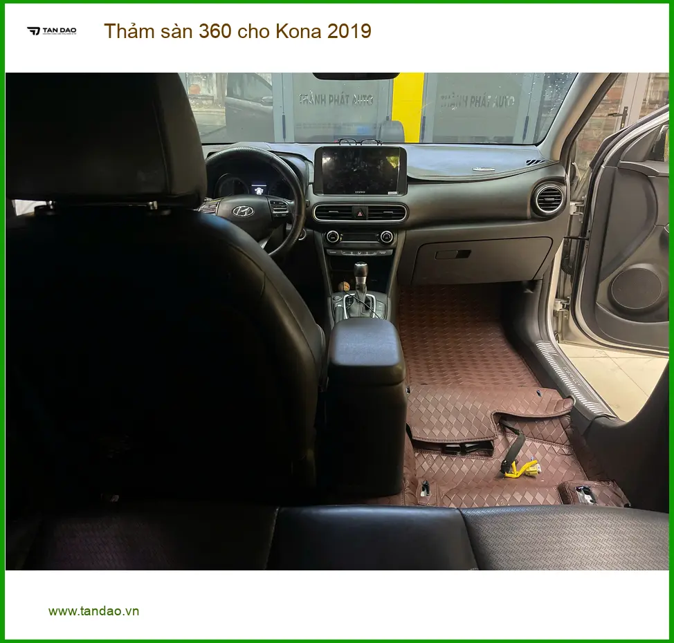 Bác Tấn lắp Thảm sàn 360 cho Kona 2019 Quận 7 giữ xe sạch đẹp ảnh thực tế 5